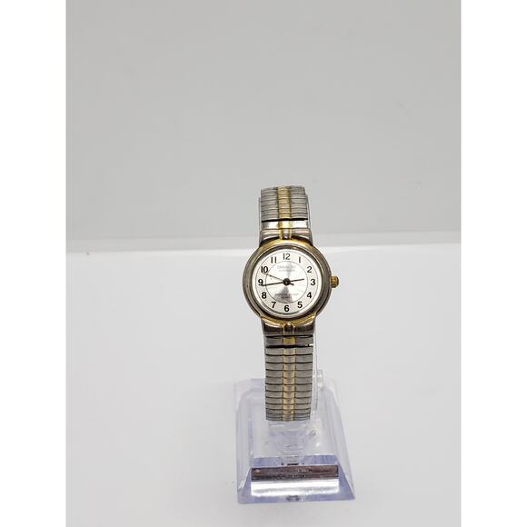 Embassy by Gruen women\'s dress watch. Silver and gold. W1714, 168, PC21S main image 4